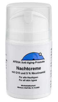 Anti-Aging-Tagescreme/Gesichtscreme mit Q10 und 5 % Nicotinamid - Neu in Airless-Dose