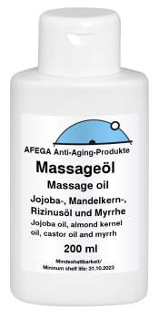 AFEGA Massage oil with anti-aging effect (200 ml in a spray bottle) - it's the right mixture that matters ...
